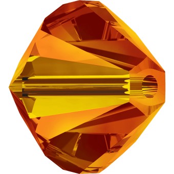Бусины Swarovski Биконусы XILION 5328 (Fireopal #237) - 4 мм