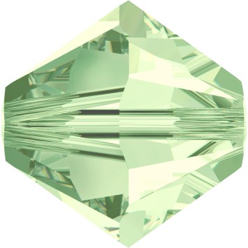 Биконусы SWAROVSKI 5328 XILION 6 мм - Chrysolite #238, 5 бусин