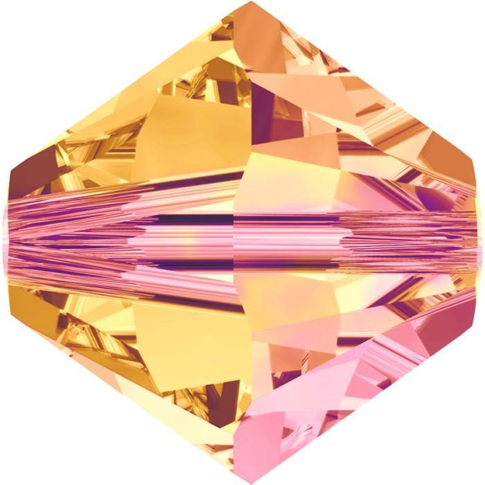 Купить Бусины Swarovski Биконусы XILION 5328 (Crystal Astral Pink #001 API) - 6 мм в интернет-магазине «Любимое Творчество»