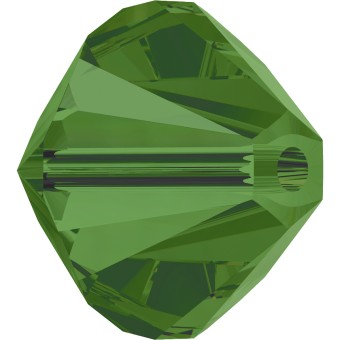 Биконусы SWAROVSKI 5328 XILION 6 мм - Fern Green #291, 5 бусин