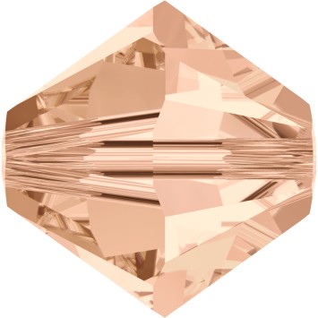 Биконусы SWAROVSKI 5328 XILION 6 мм - Light Peach #362, 5 бусин