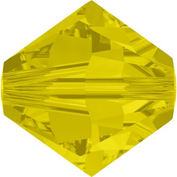 Биконусы SWAROVSKI 5328 XILION 6 мм - Yellow Opal #202, 5 бусин