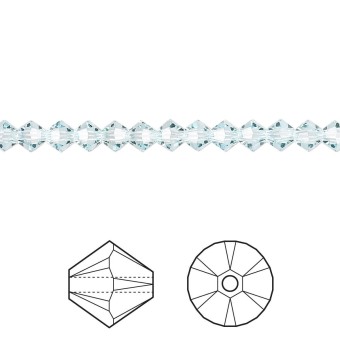 Биконусы SWAROVSKI 5328 XILION 6 мм - Light Azore #361, 5 бусин