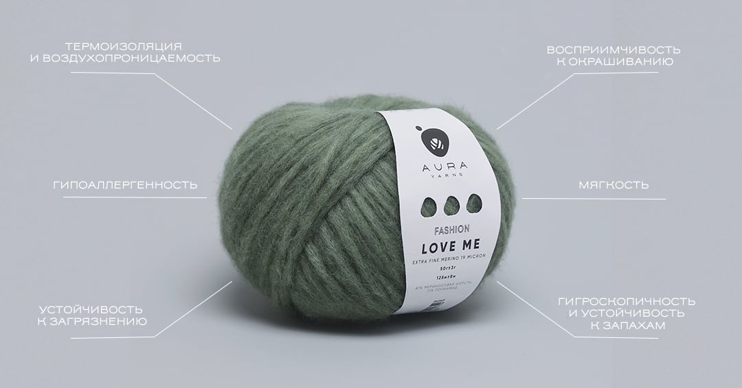 купить пряжу Aura Yarns Fashion Love Me в Калининграде или с доставкой по России