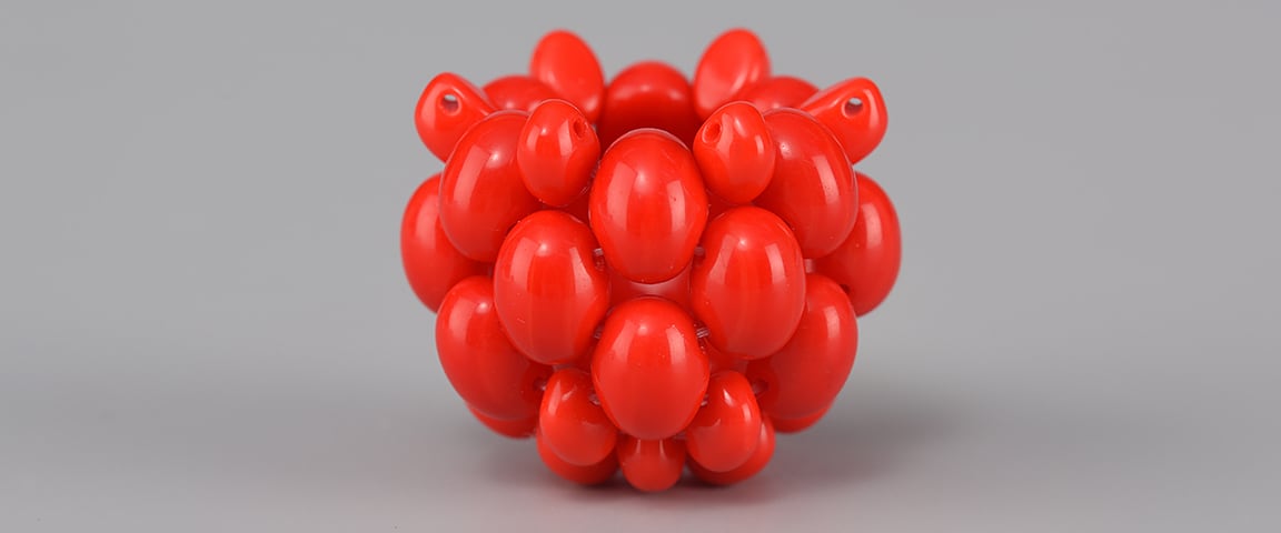 Готовый сшитый шар из бисера PRECIOSA