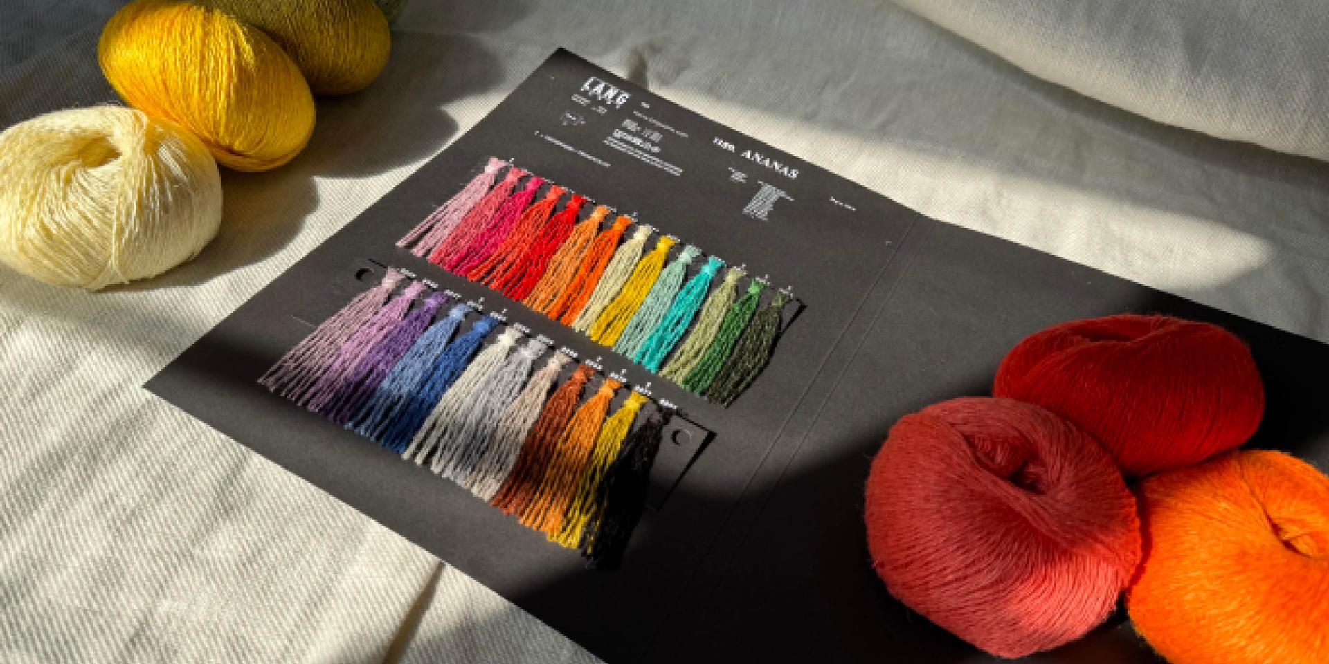 Палитра оттенков пряжи LANGYARNS ANANAS