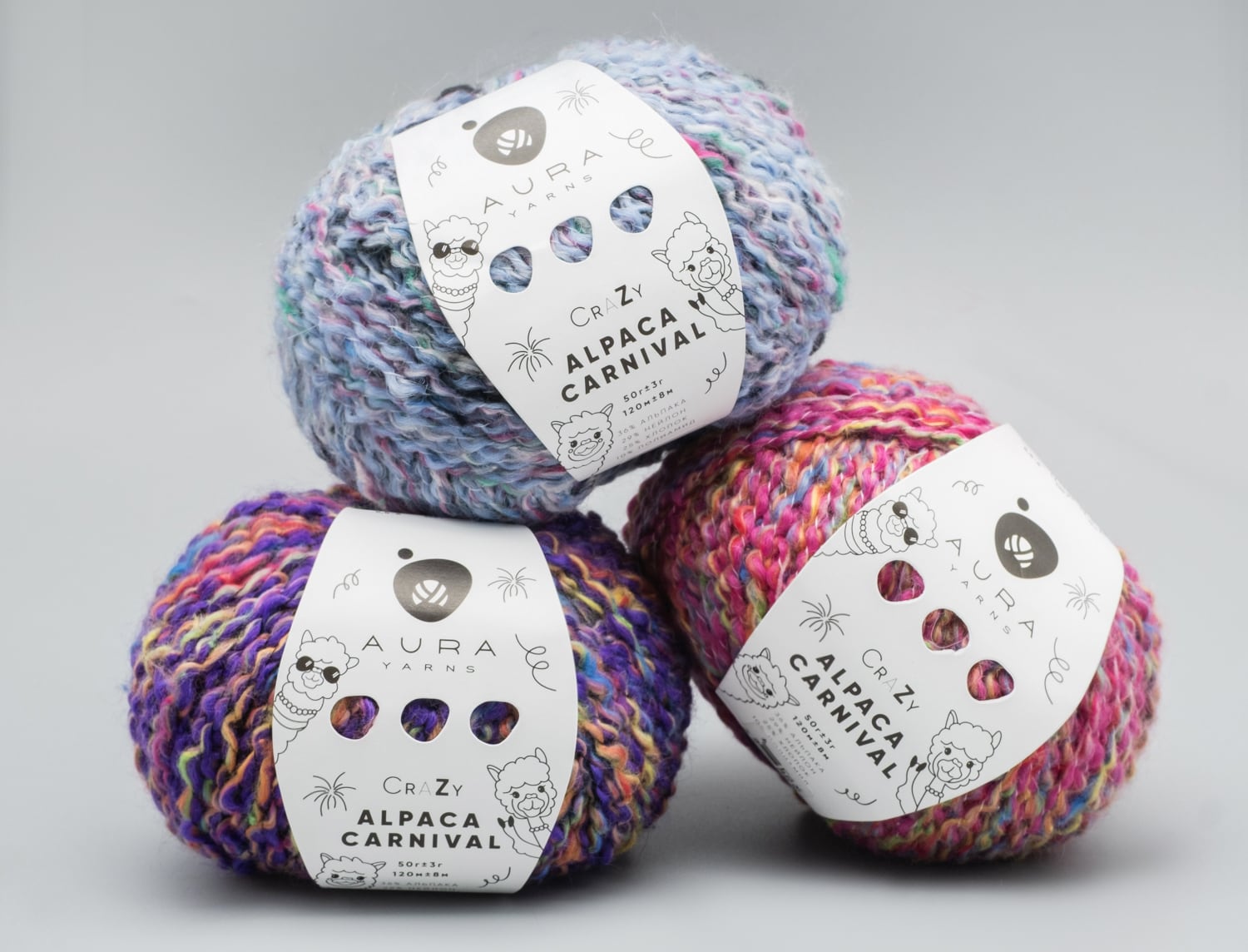 купить пряжу Aura Yarns Crazy Alpaca Carnival в Калининграде или с доставкой в любой город России купить пряжу Aura Yarns Crazy Alpaca Carnival в Калининграде или с доставкой в любой город России