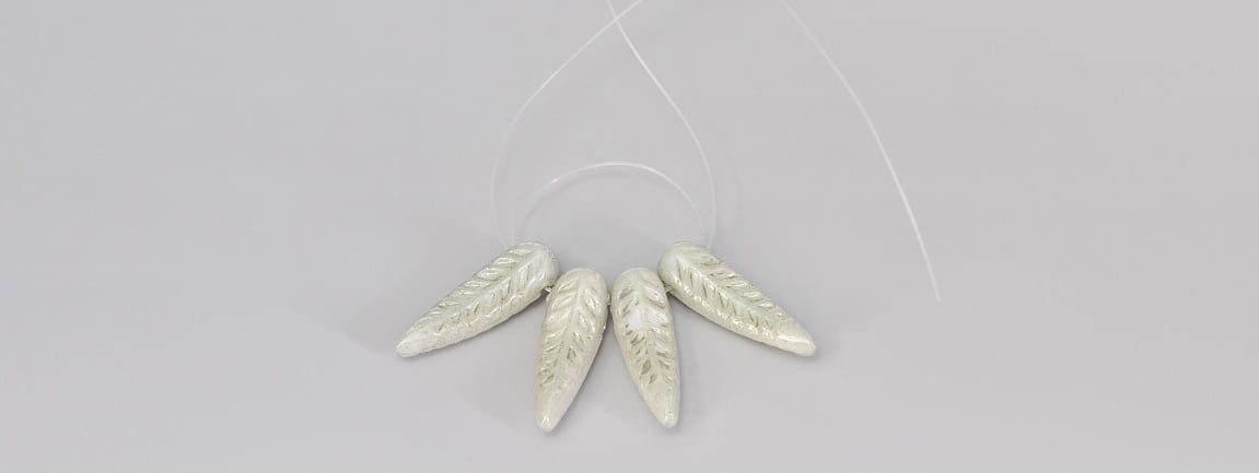 ожерелье своими руками с бусинами Preciosa Imitation Pearls