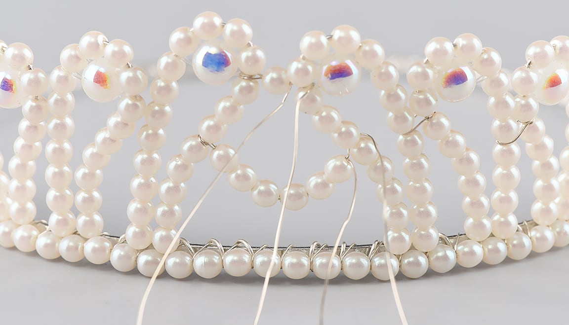 Укрепление капель ободка Wedding Headband