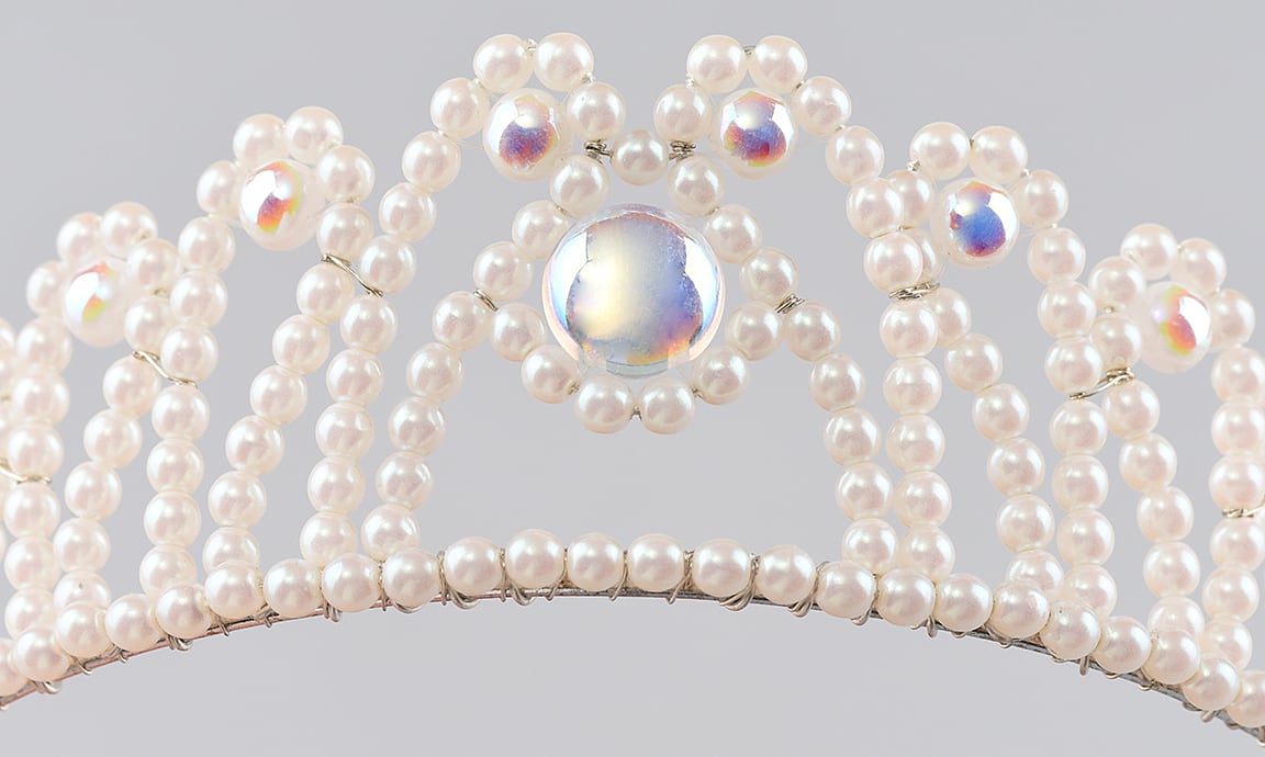 Фиксация бусины Candy C1 на ободке Wedding Headband