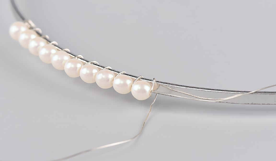 Детали создания свадебного ободка Wedding Headband