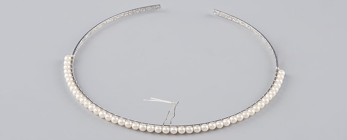 Определение центра ободка Wedding Headband